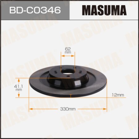 Диск тормозной Masuma, BD-C0346
