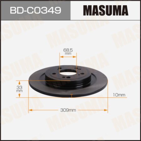 Диск тормозной Masuma, BD-C0349