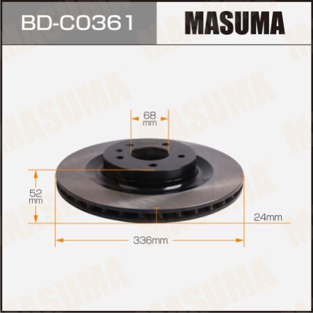 Диск тормозной Masuma, BD-C0361