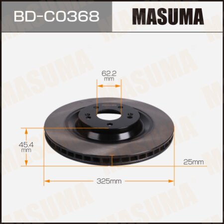 Brake disk Masuma, BD-C0368