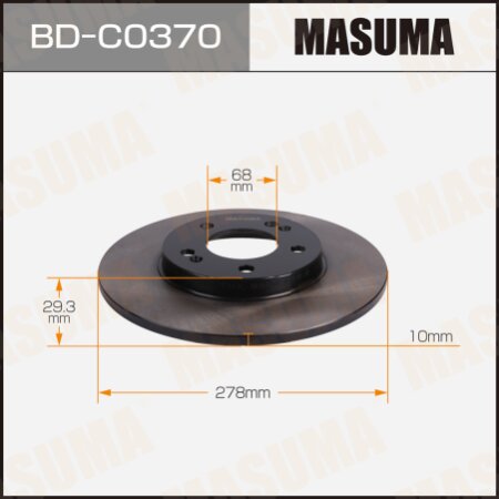 Brake disk Masuma, BD-C0370