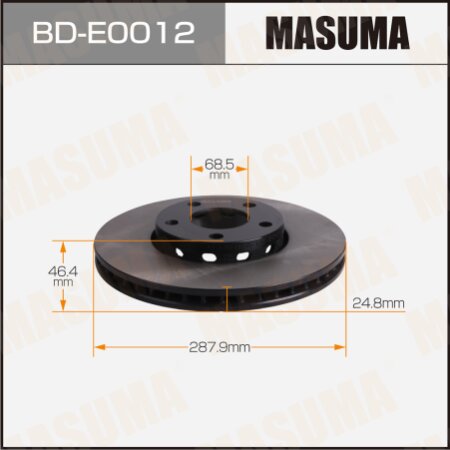 Диск тормозной Masuma, BD-E0012