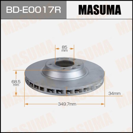 Диск тормозной Masuma, BD-E0017