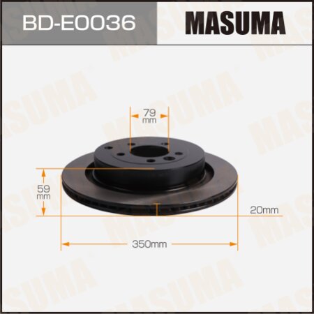 Диск тормозной Masuma, BD-E0036