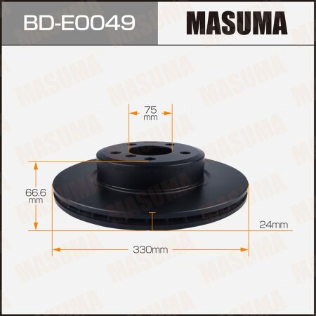 Диск тормозной Masuma, BD-E0049
