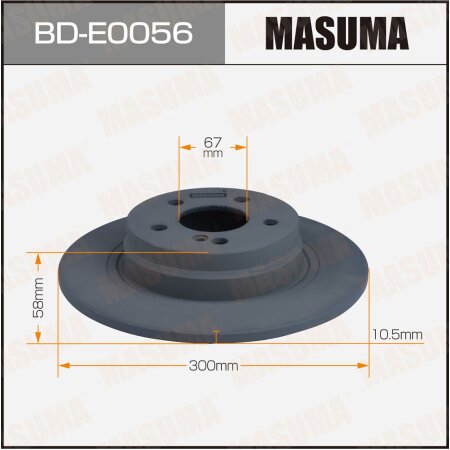Диск тормозной Masuma, BD-E0056