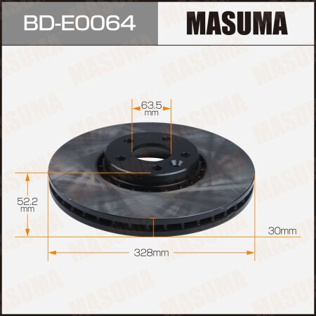 Диск тормозной Masuma, BD-E0064