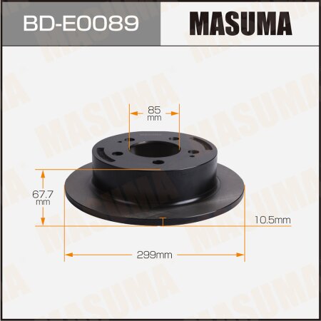 Диск тормозной Masuma, BD-E0089