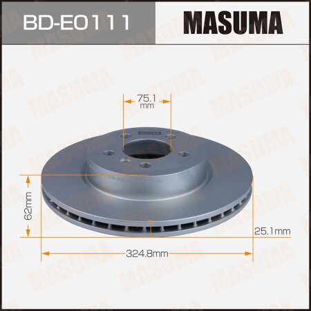Диск тормозной Masuma, BD-E0111