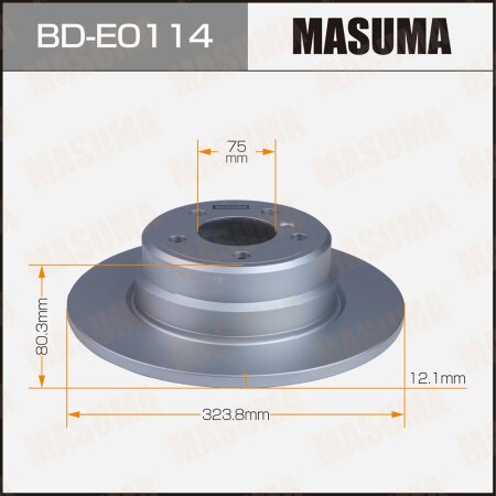 Диск тормозной Masuma, BD-E0114