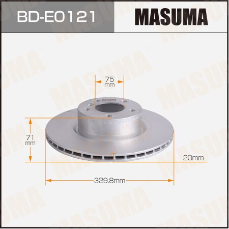 Диск тормозной Masuma, BD-E0121