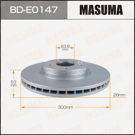 Диск тормозной Masuma, BD-E0147