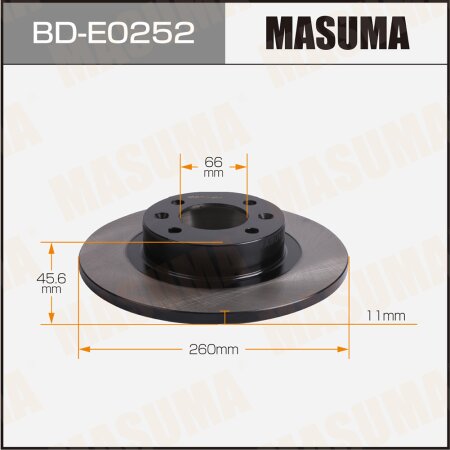 Диск тормозной Masuma, BD-E0252