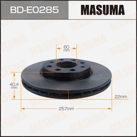 Диск тормозной Masuma, BD-E0285
