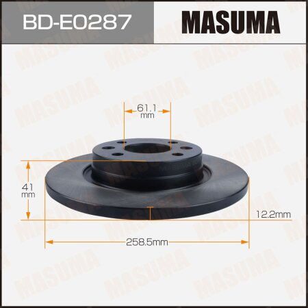 Диск тормозной Masuma, BD-E0287