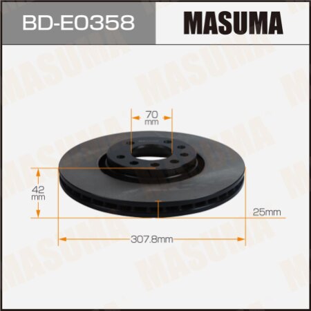 Brake disk Masuma, BD-E0358