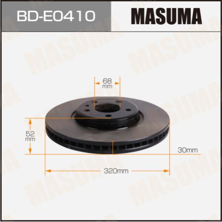 Диск тормозной Masuma, BD-E0410