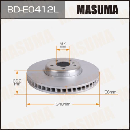 Диск тормозной Masuma, BD-E0412L
