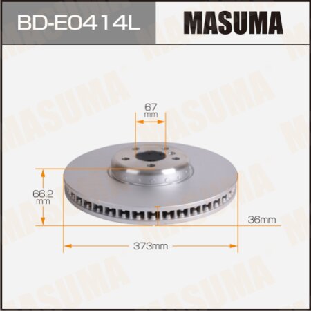 Диск тормозной Masuma, BD-E0414L