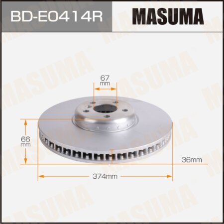 Диск тормозной Masuma RH, BD-E0414R