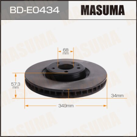 Диск тормозной Masuma, BD-E0434