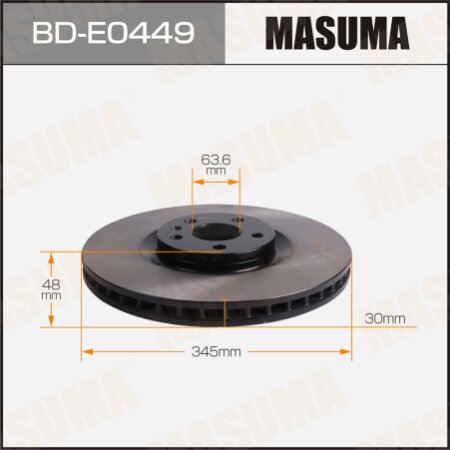Диск тормозной Masuma, BD-E0449