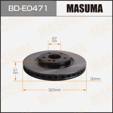 Диск тормозной Masuma, BD-E0471