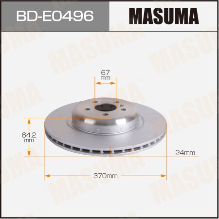 Диск тормозной Masuma, BD-E0496