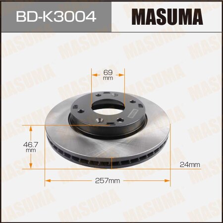 Диск тормозной Masuma, BD-K3004
