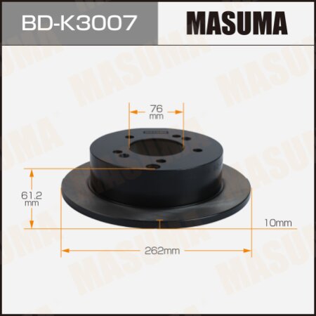 Диск тормозной Masuma, BD-K3007