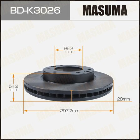 Диск тормозной Masuma, BD-K3026