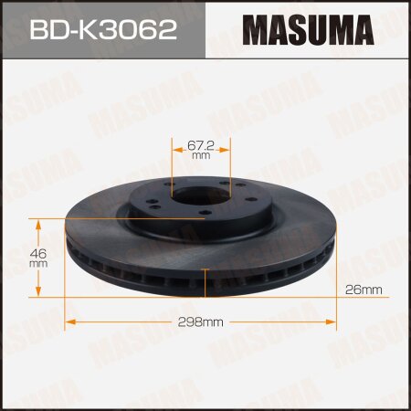 Диск тормозной Masuma, BD-K3062