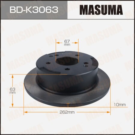 Диск тормозной Masuma, BD-K3063