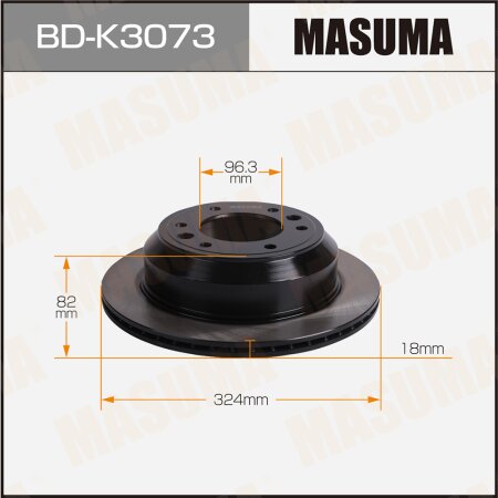 Диск тормозной Masuma, BD-K3073