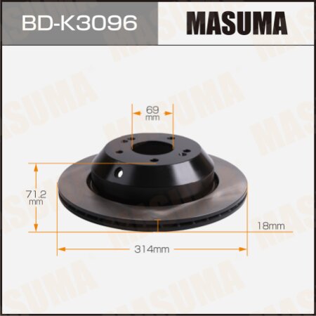 Диск тормозной Masuma, BD-K3096