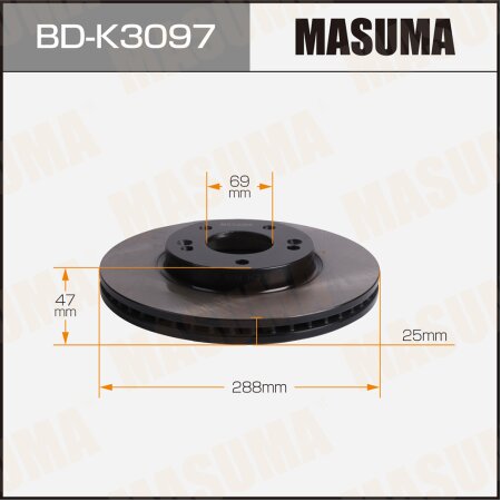 Диск тормозной Masuma, BD-K3097