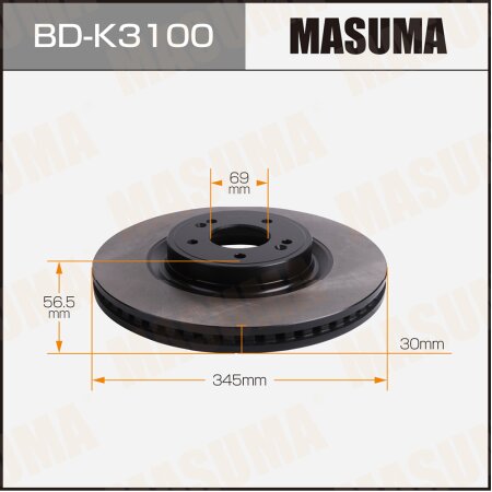 Диск тормозной Masuma, BD-K3100