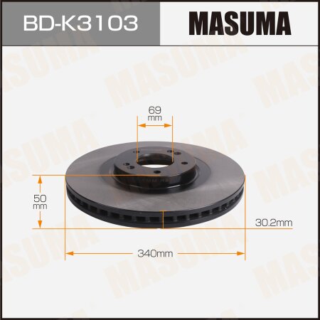 Диск тормозной Masuma, BD-K3103