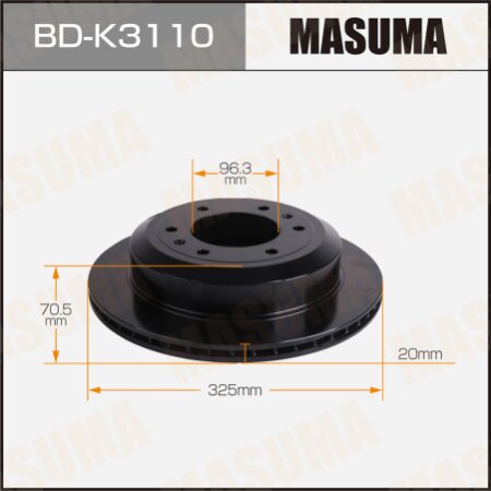 Диск тормозной Masuma, BD-K3110