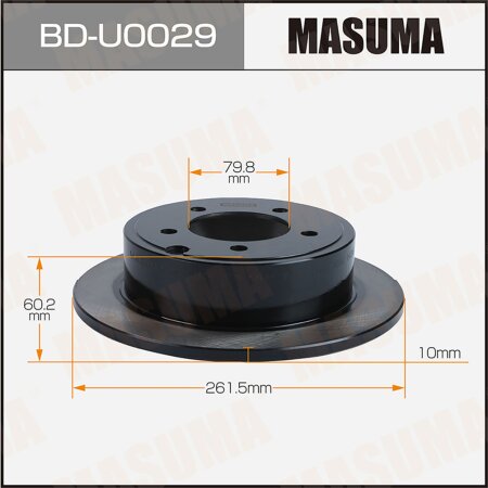 Диск тормозной Masuma, BD-U0029