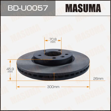 Диск тормозной Masuma, BD-U0057