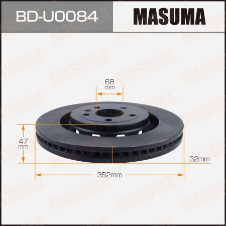 Диск тормозной Masuma, BD-U0084