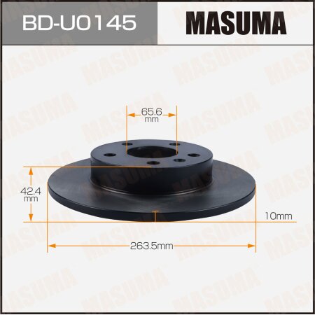 Диск тормозной Masuma, BD-U0145