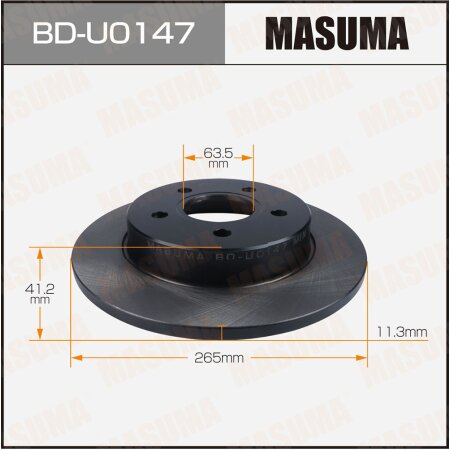 Диск тормозной Masuma, BD-U0147