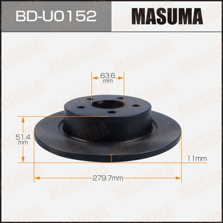 Диск тормозной Masuma, BD-U0152