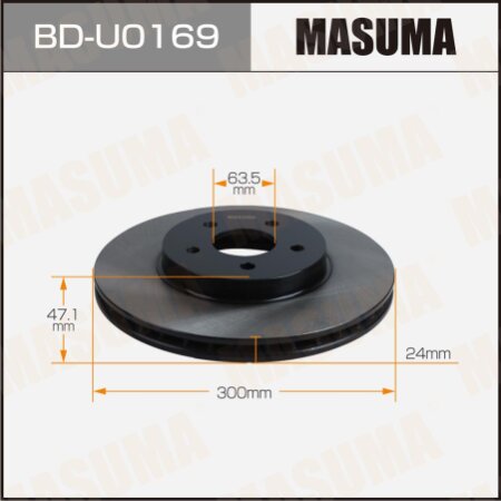 Диск тормозной Masuma, BD-U0169