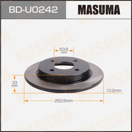 Диск тормозной Masuma, BD-U0242