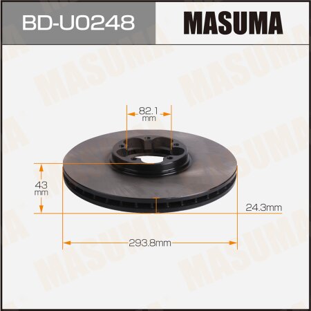 Диск тормозной Masuma, BD-U0248