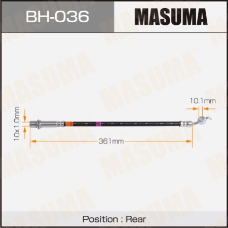 Шланг тормозной Masuma, BH-036