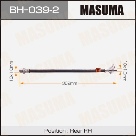 Шланг тормозной Masuma, BH-039-2